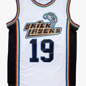 Micjersey Aaliyah #19 Bricklayers MTV Rock N Jock Basketball Jersey